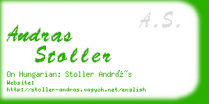 andras stoller business card